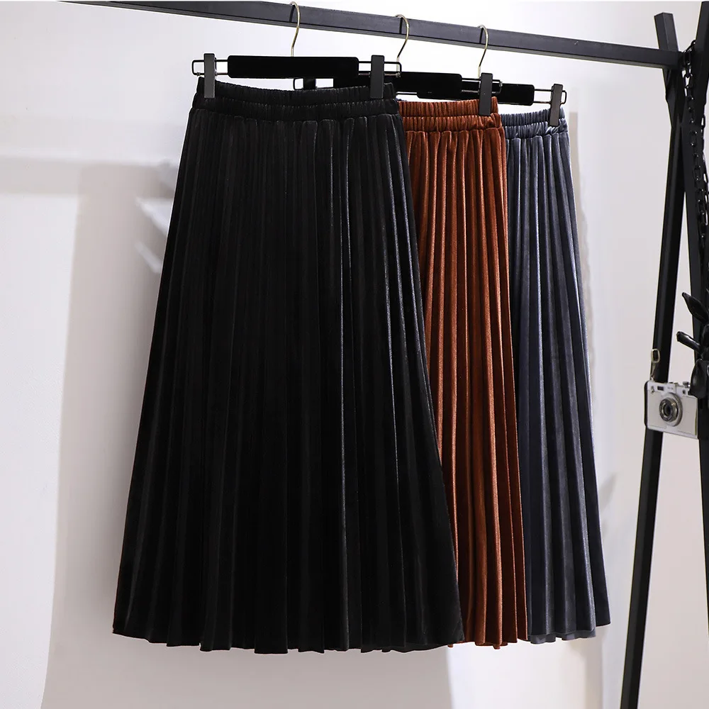 Large Size 6XL 150kg Autumn Winter Thick A-line Skirts Pleated Skirt Women Korean Ladies Elegant Skirt
Large Size 6XL 150kg Autumn Winter Thick A-line Skirts Pleated Skirt Women Korean Ladies Elegant Skirt