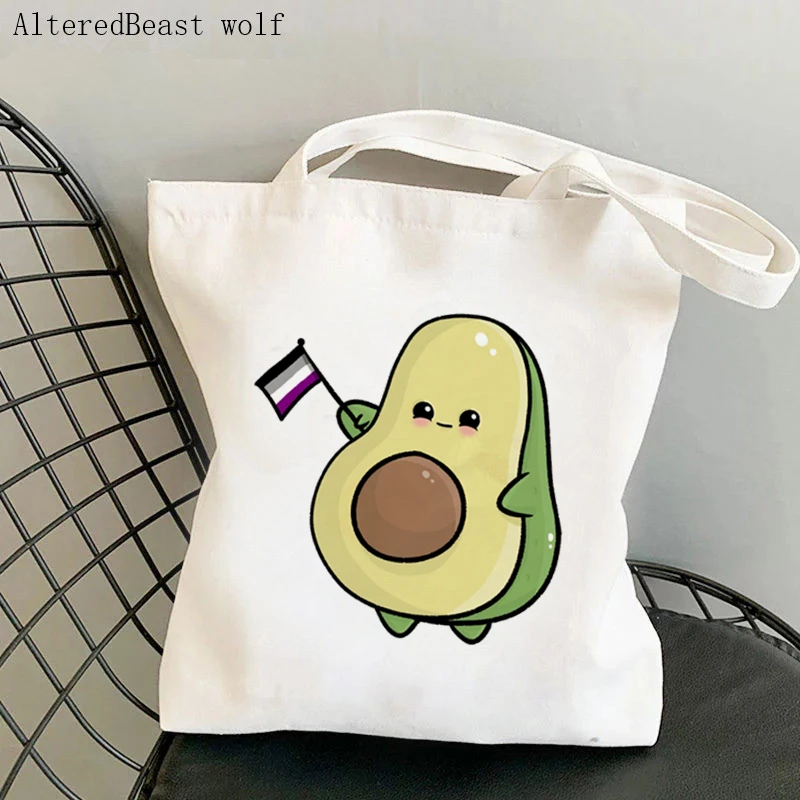 Women Shopper bag Cute avocado asexual flag Kawaii Bag Harajuku Shopping Canvas Shopper Bag girl handbag Tote Shoulder Lady Bag
Women Shopper bag Cute avocado asexual flag Kawaii Bag Harajuku Shopping Canvas Shopper Bag girl handbag Tote Shoulder Lady Bag