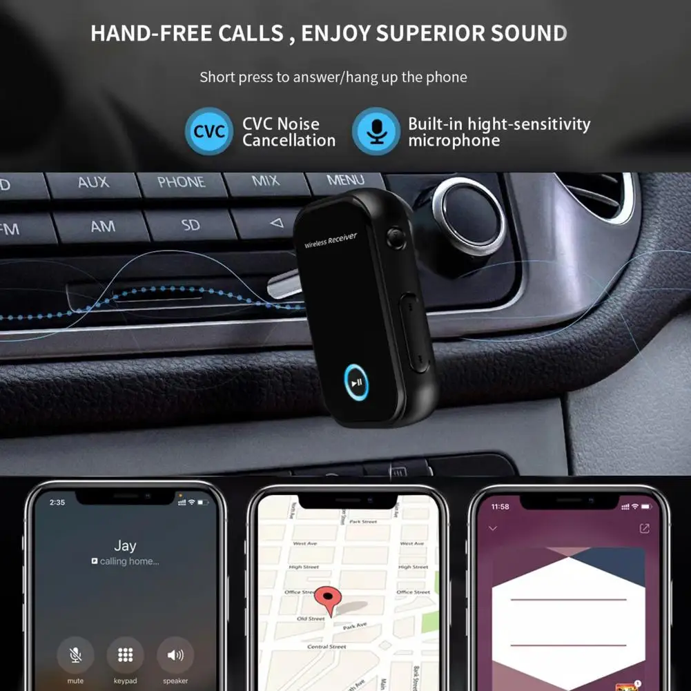 Wireless Audio Receiver High-quality Steady Pairing Voice Control Bluetooth-compatible 5.0 HiFi Audio Adapter for Smartphone
Wireless Audio Receiver High-quality Steady Pairing Voice Control Bluetooth-compatible 5.0 HiFi Audio Adapter for Smartphone