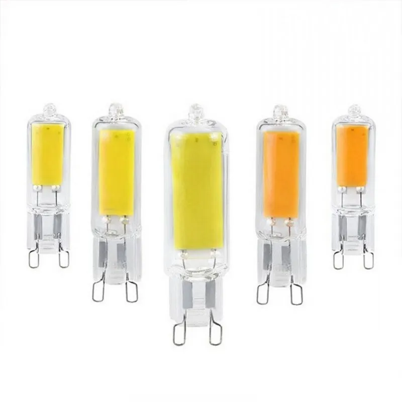 

5pcs G9 For home ampoule led 220v Light Bulb 2W 4W 5W Glass Lamp Constant Power Light COB Bulbs Lighting for Support dimming
