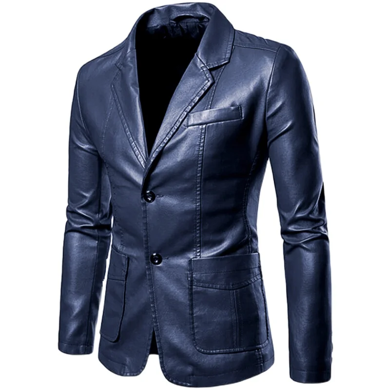 2022 Spring Autumn Fashion New Men's Lapel Leather Dress Suit Coat / Male Business Casual Pu Blazers Jacket
2022 Spring Autumn Fashion New Men's Lapel Leather Dress Suit Coat / Male Business Casual Pu Blazers Jacket