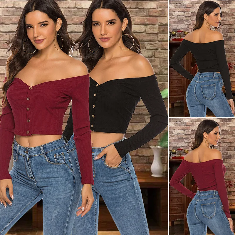 Women T-shirts Sexy Club Fashion Female T-shirt Sexy V Neck Long Sleeve Off Shoulder Solid Color Lady Tshirt Autumn Basic Tees
Women T-shirts Sexy Club Fashion Female T-shirt Sexy V Neck Long Sleeve Off Shoulder Solid Color Lady Tshirt Autumn Basic Tees