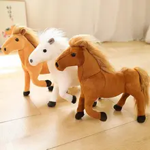 Horse Plush Toy 4 Styles Lovely Animal Doll Indoor Decoration Photography Props Stuffed Animal Simulation Pony Doll Toy Activity