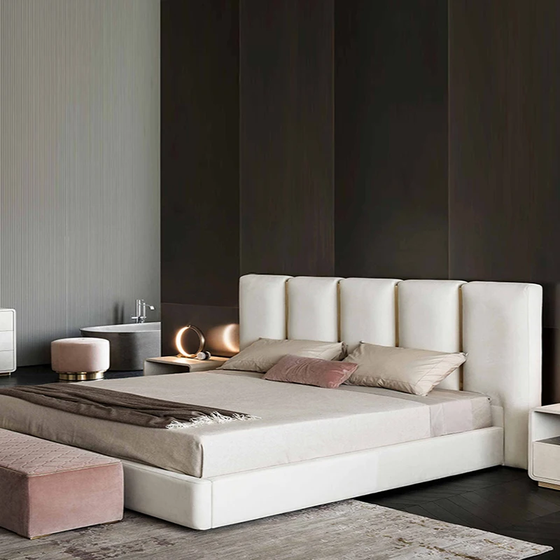 Italian light luxury leather bed master bedroom 1.8 meters modern minimalist double bed wedding bed bedroom 1.5 meters soft bed
Italian light luxury leather bed master bedroom 1.8 meters modern minimalist double bed wedding bed bedroom 1.5 meters soft bed