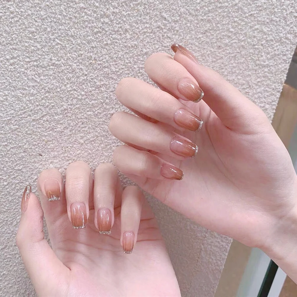 24PCS Short Presson Acrylic Nails With Adhesive Strips Gradient Pink Sweet Style Full Coverage Nails French Manicure Tips
24PCS Short Presson Acrylic Nails With Adhesive Strips Gradient Pink Sweet Style Full Coverage Nails French Manicure Tips
