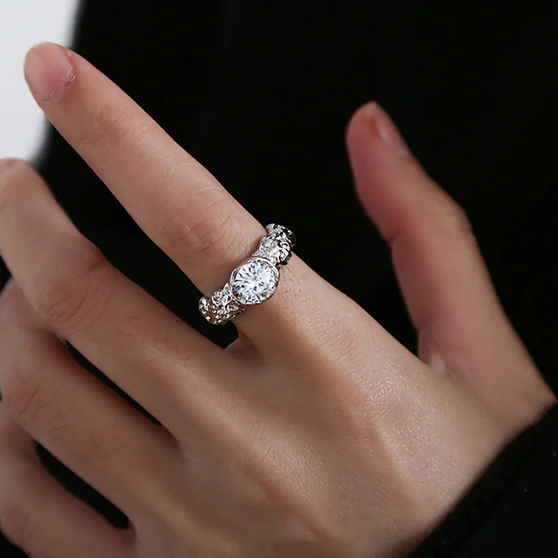 FMILY Minimalist 925 Sterling Silver Lava Irregular Ring Retro Exaggerated Personality Hip-hop Punk Jewelry for Girlfriend Gift
FMILY Minimalist 925 Sterling Silver Lava Irregular Ring Retro Exaggerated Personality Hip-hop Punk Jewelry for Girlfriend Gift