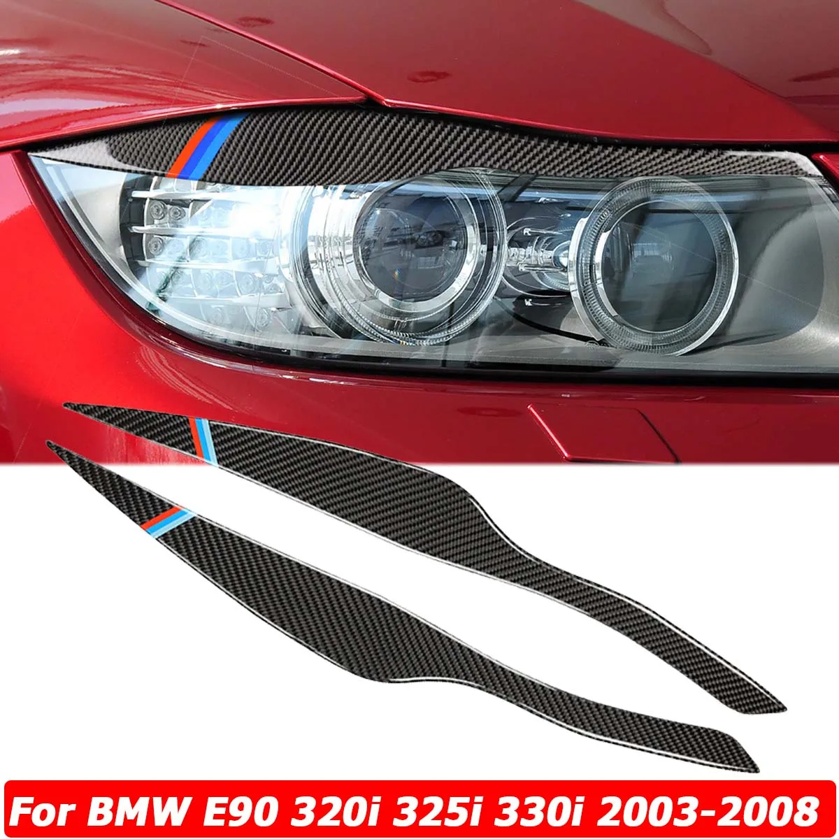 2PCS Eyelid Headlight Eyebrow Cover Decorative Stickers Trim For BMW 3 Series E90 E91 2003-2008 Car Accessories Carbon Fiber
2PCS Eyelid Headlight Eyebrow Cover Decorative Stickers Trim For BMW 3 Series E90 E91 2003-2008 Car Accessories Carbon Fiber