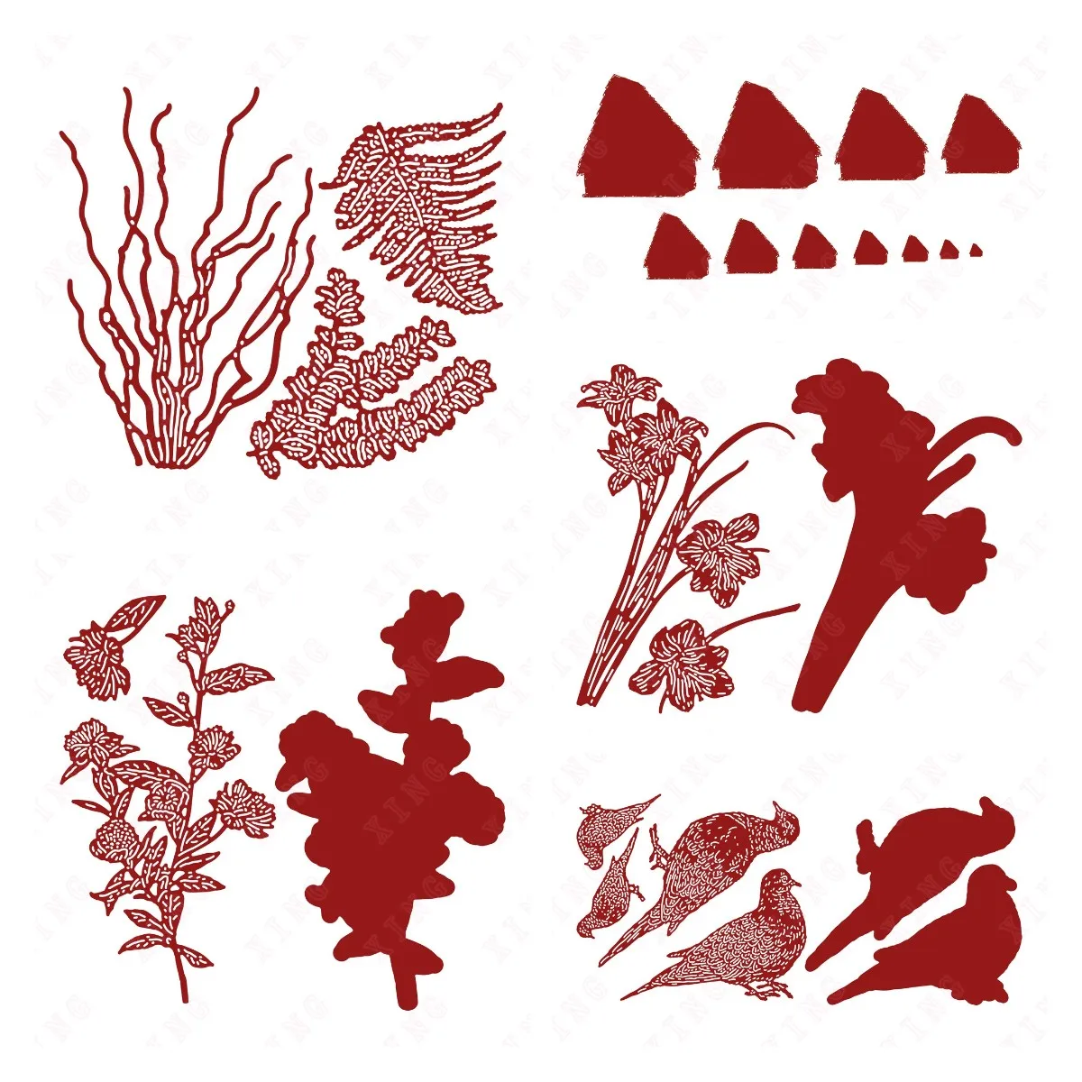 Newest Metal Cutting Dies Scrapbook Decoration Embossing Craft Templates Branches Birds Dovecot Rain Lillies True Myrtle Die Set
Newest Metal Cutting Dies Scrapbook Decoration Embossing Craft Templates Branches Birds Dovecot Rain Lillies True Myrtle Die Set