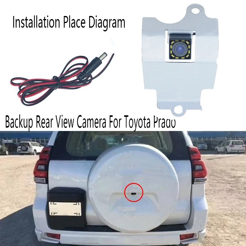 Car Backup Rear View Camera Install In Spare Tire Cover 12 LED Night Vision Reversing Camera For Toyota Prado
Car Backup Rear View Camera Install In Spare Tire Cover 12 LED Night Vision Reversing Camera For Toyota Prado