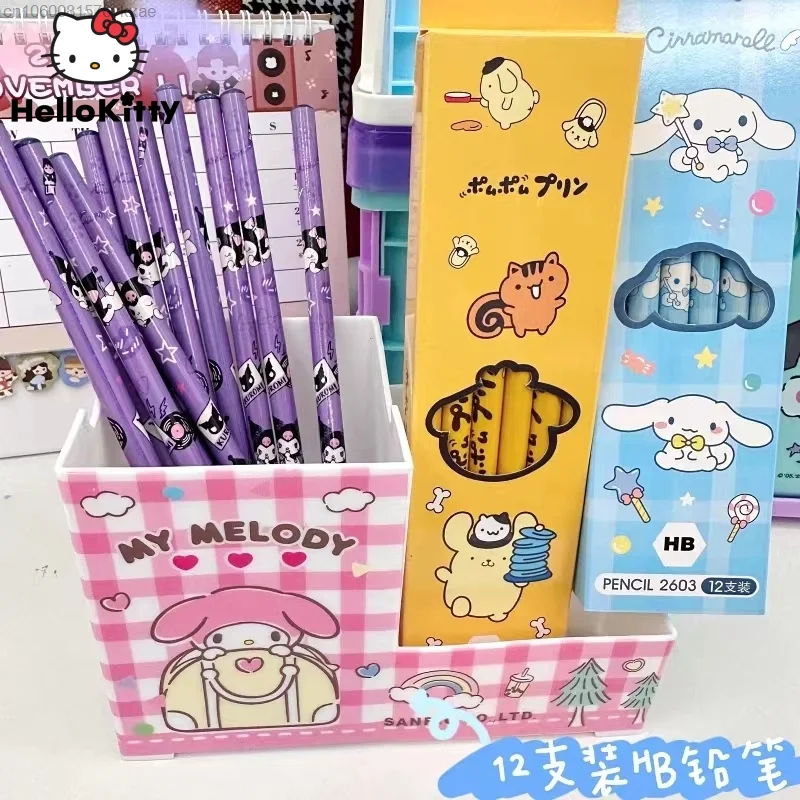 48Pcs Sanrio Pencil Cute Hello Kitty Kuromi Cinnamoroll My Melody Student School Supplies Stationery Prize Pencil Gifts Children
48Pcs Sanrio Pencil Cute Hello Kitty Kuromi Cinnamoroll My Melody Student School Supplies Stationery Prize Pencil Gifts Children