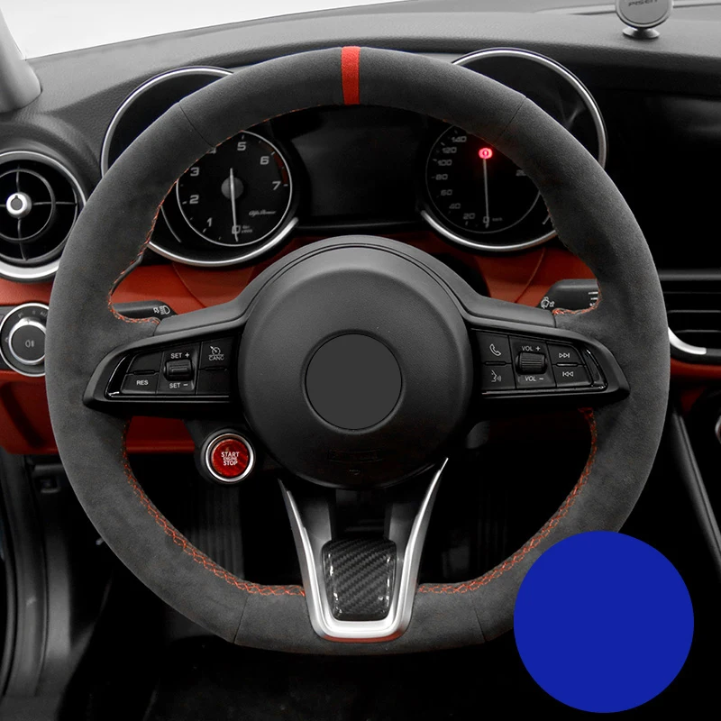 Premium Suede for Alfa Romeo Giulia Stelvio Car Steering Wheel Cover Interior Accessories Protector Car Steer Wheel Sleeve Shell
Premium Suede for Alfa Romeo Giulia Stelvio Car Steering Wheel Cover Interior Accessories Protector Car Steer Wheel Sleeve Shell