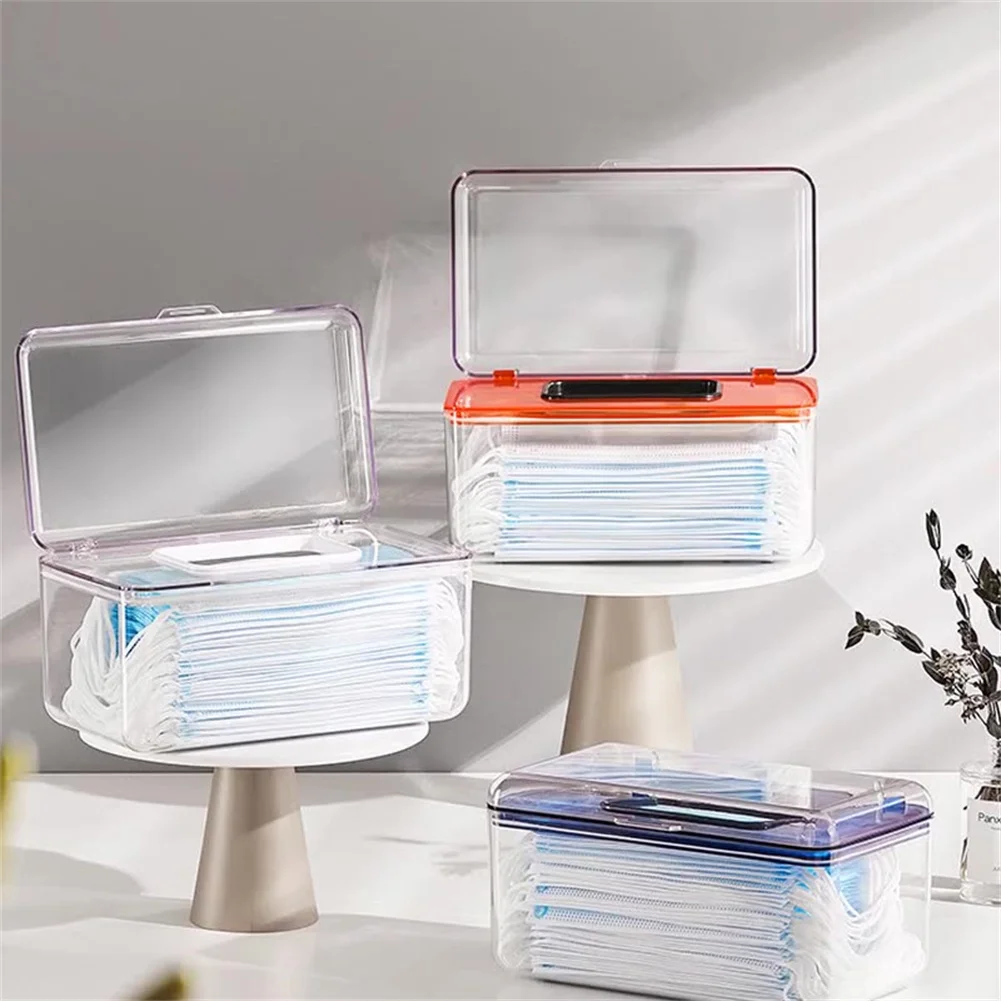 Transparent Mask Storage Box PP Mask Case With Spring Household Tissue Storage Box Portable Wet Wipes Dispenser Organizer Holder
Transparent Mask Storage Box PP Mask Case With Spring Household Tissue Storage Box Portable Wet Wipes Dispenser Organizer Holder