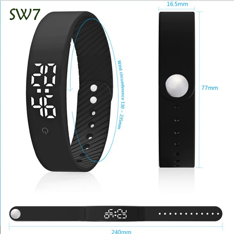 TW5 Multi-languages Fitness Tracking Smart Bracelet Sport Pedometer Outdoor Stopwatc with LED Display for Men Women Wristwatches
TW5 Multi-languages Fitness Tracking Smart Bracelet Sport Pedometer Outdoor Stopwatc with LED Display for Men Women Wristwatches