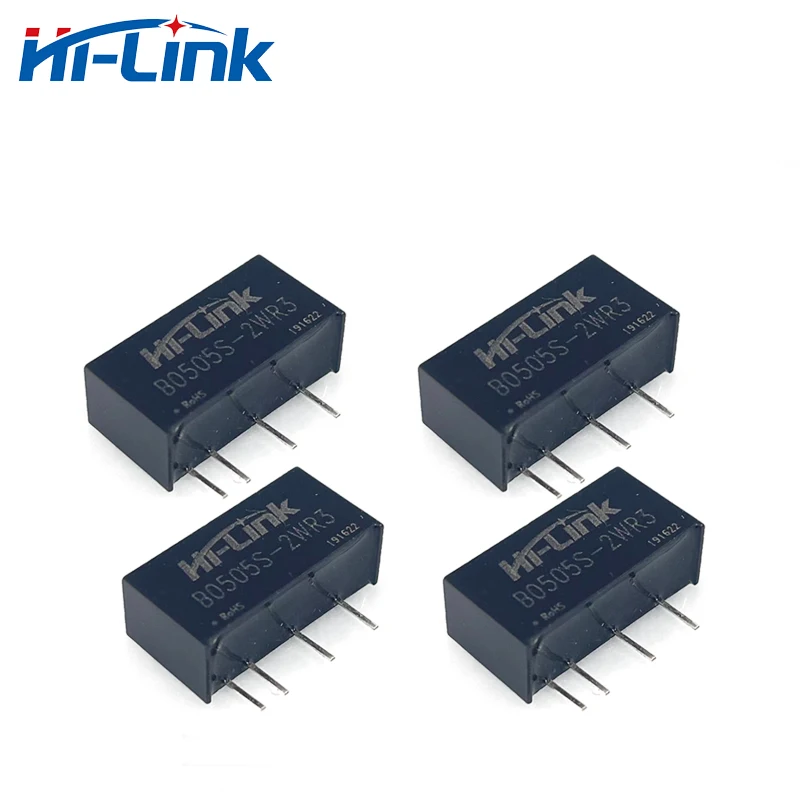 

Free shipping 10pcs Hi-Link 5V 2W DC DC converter voltage transformer B0505S-2WR3 small size low cost 90% conversion efficiency