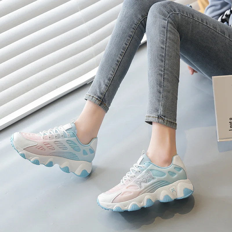Sports Shoes Vulcanized Shoes Flat Casual Shoes Lace-up Mesh Lightweight and Breathable Women Zapatillas De Deporte Para Mujer
Sports Shoes Vulcanized Shoes Flat Casual Shoes Lace-up Mesh Lightweight and Breathable Women Zapatillas De Deporte Para Mujer