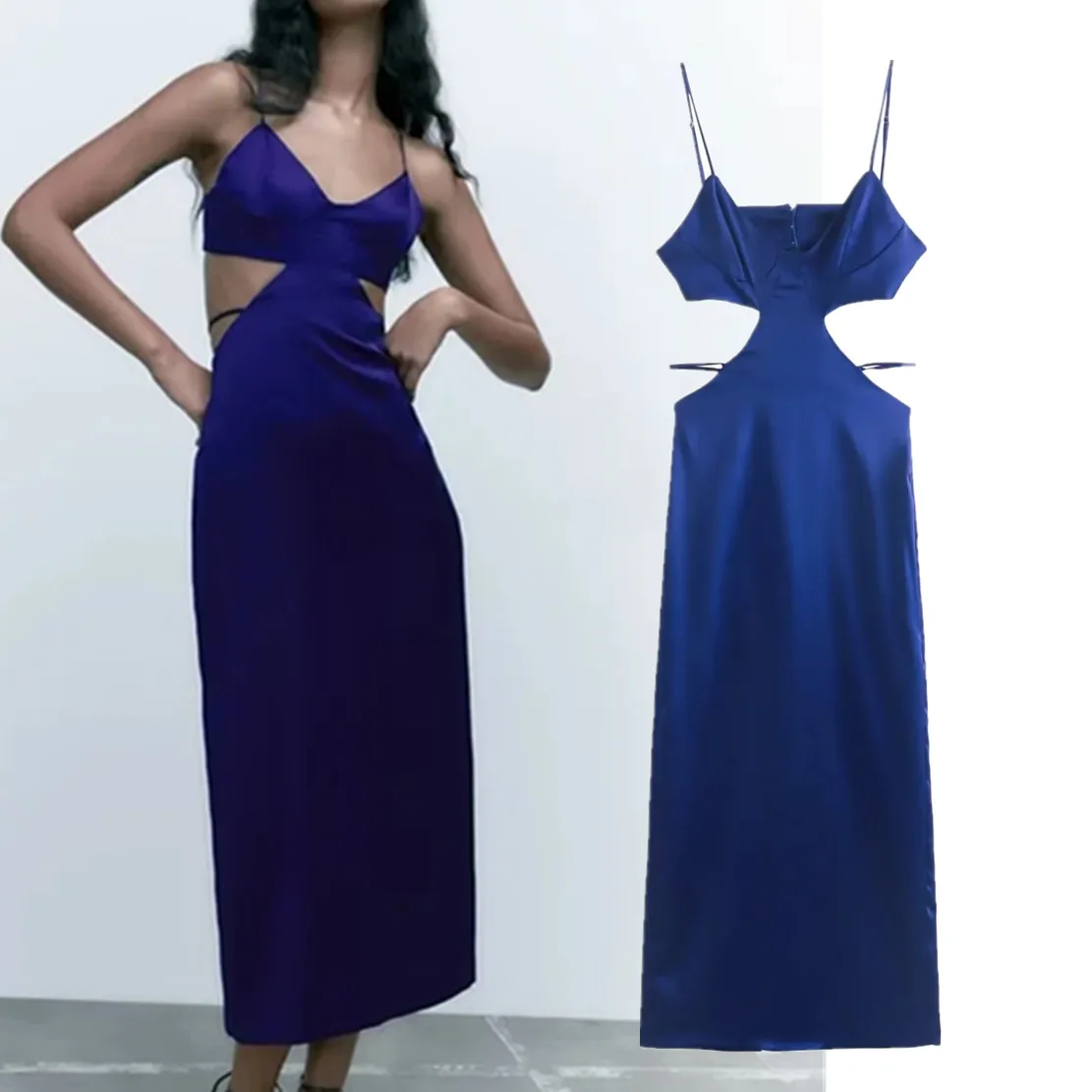 Jenny&Dave Ins Blogger High Street Hollow Out Silk Satin Strapless Party Midi Fashion Dress Women
Jenny&Dave Ins Blogger High Street Hollow Out Silk Satin Strapless Party Midi Fashion Dress Women