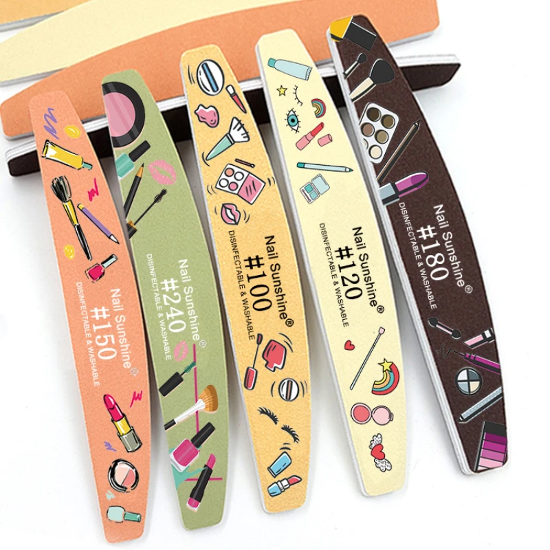 Macaron color sandpaper half-moon nail file printed polished with teeth manicured and rubbed 1.8
Macaron color sandpaper half-moon nail file printed polished with teeth manicured and rubbed 1.8