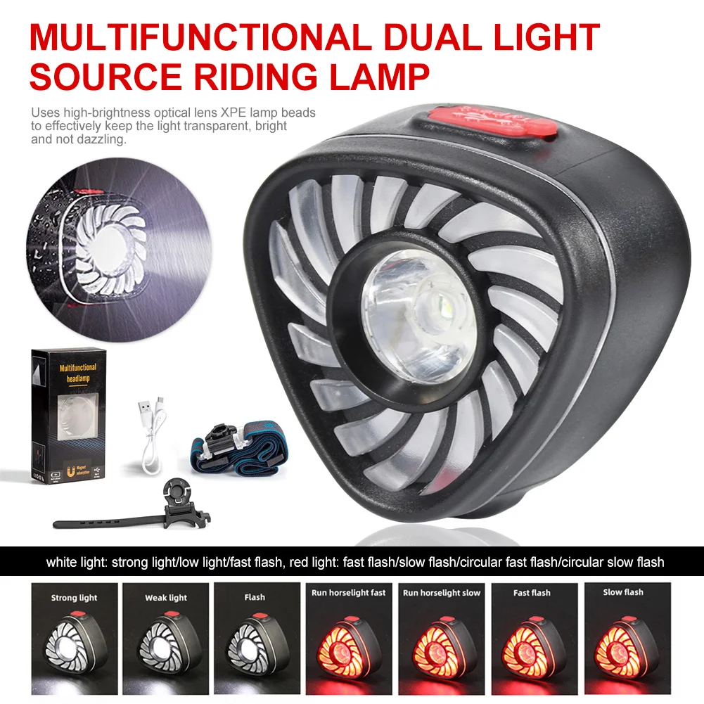 Bicycle Headlight TailLight USB Rechargeable Safety Warning Waterproof Mountain Bike HeadLamp Multifunctional Cycling Flashlight
Bicycle Headlight TailLight USB Rechargeable Safety Warning Waterproof Mountain Bike HeadLamp Multifunctional Cycling Flashlight