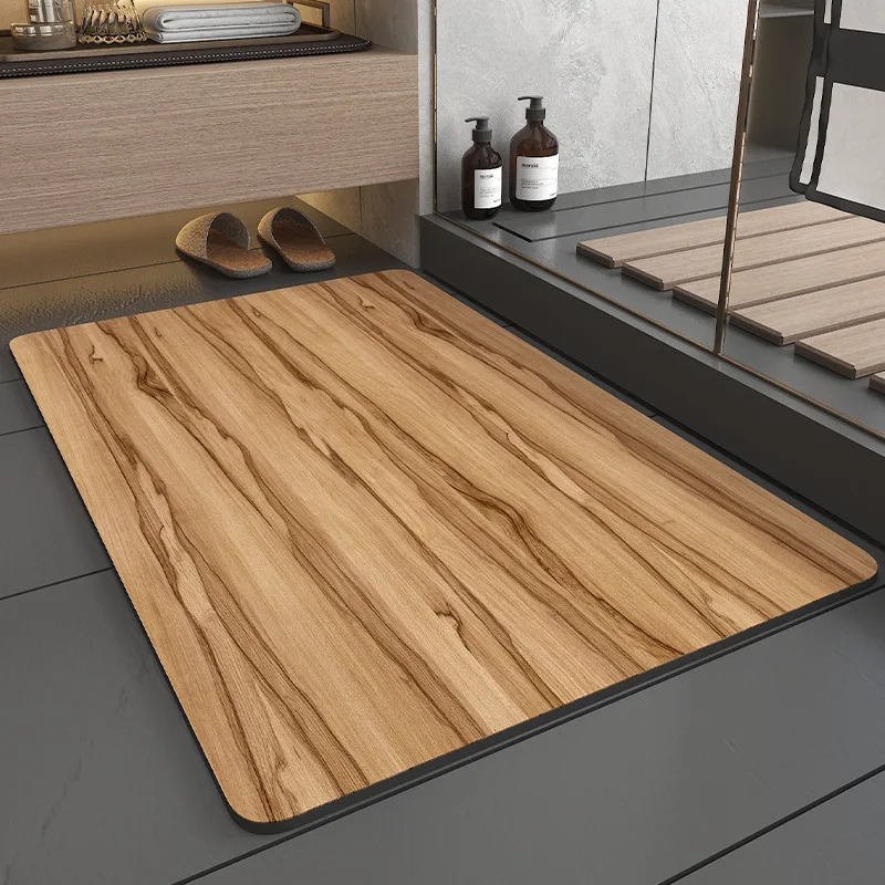 Bath Mat Diatomaceous Earth Non-Slip Rubber Shower Diatom Mud Rug Walnut Wood Grain Bathroom Quick Drying Floor Foot Carpet
Bath Mat Diatomaceous Earth Non-Slip Rubber Shower Diatom Mud Rug Walnut Wood Grain Bathroom Quick Drying Floor Foot Carpet