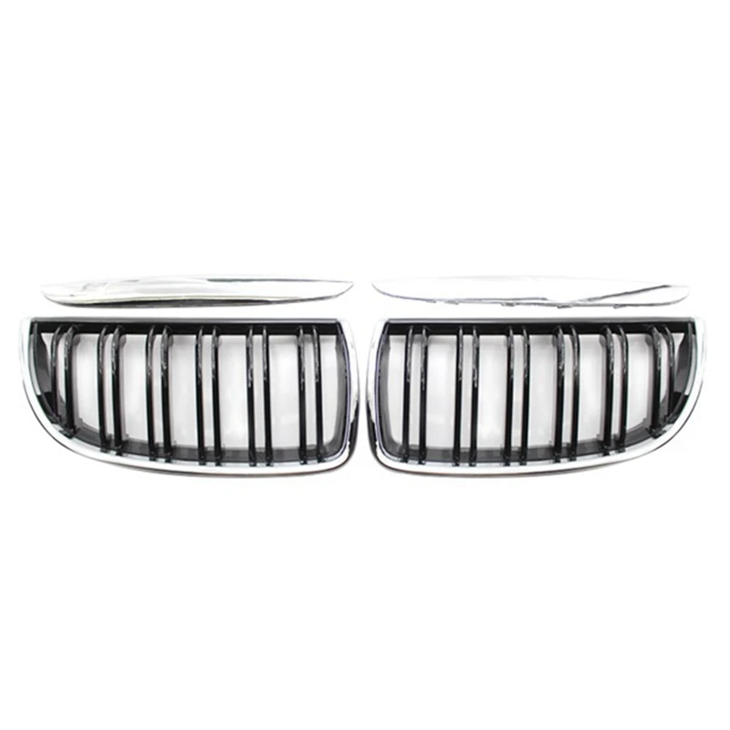 Car Chrome Double Line Front Hood Kidney Grill Mesh Sport Racing Grills For BMW 3 Series E90 E91 2005-2008
Car Chrome Double Line Front Hood Kidney Grill Mesh Sport Racing Grills For BMW 3 Series E90 E91 2005-2008