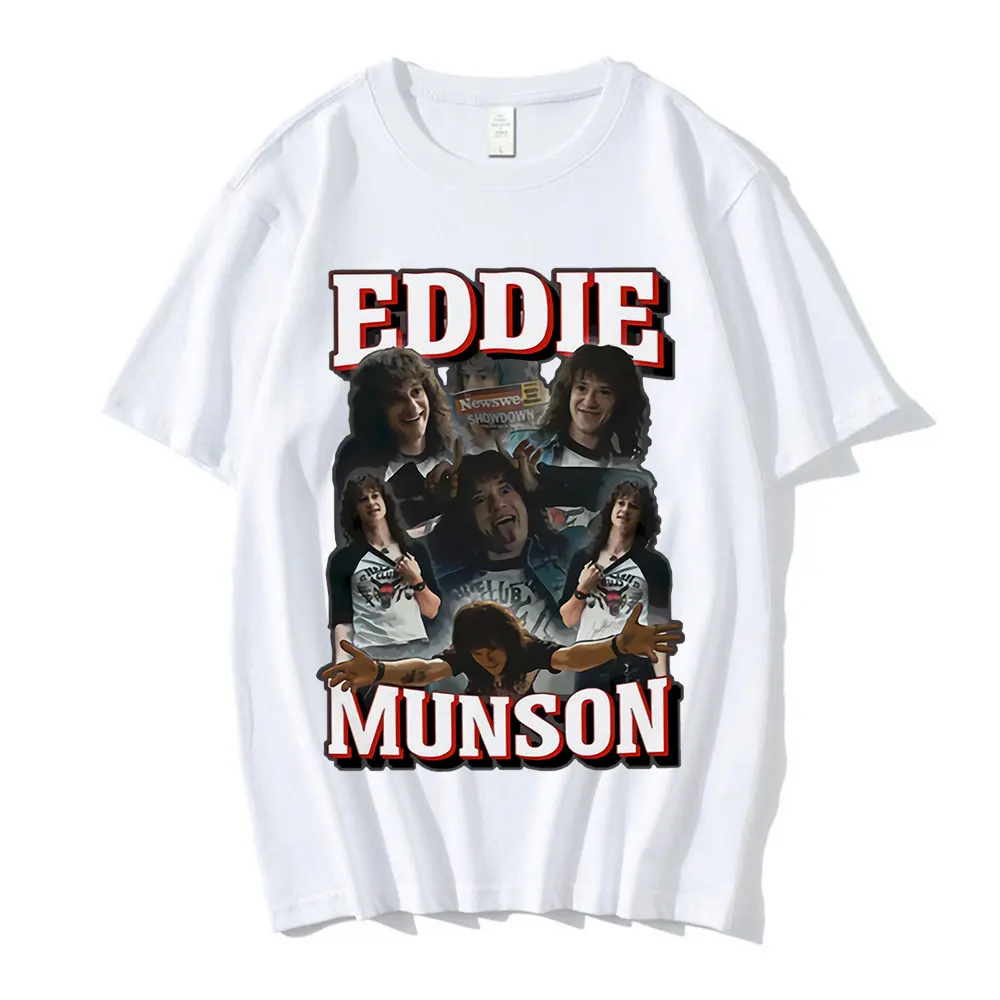 Stranger Things 4 Eddie Munson Graphic Print T Shirts Men Women Cotton T Shirt Summer Vintage Harajuku Tee Shirt Oversize Tops
Stranger Things 4 Eddie Munson Graphic Print T Shirts Men Women Cotton T Shirt Summer Vintage Harajuku Tee Shirt Oversize Tops