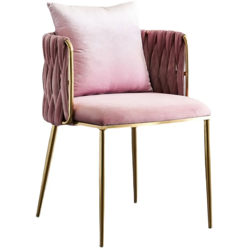 Pink Chair Ins Dressing Table Modern Bedroom Designer Home Backrest Dining Chair Armchair Iorn Makeup Customized Muebles
Pink Chair Ins Dressing Table Modern Bedroom Designer Home Backrest Dining Chair Armchair Iorn Makeup Customized Muebles