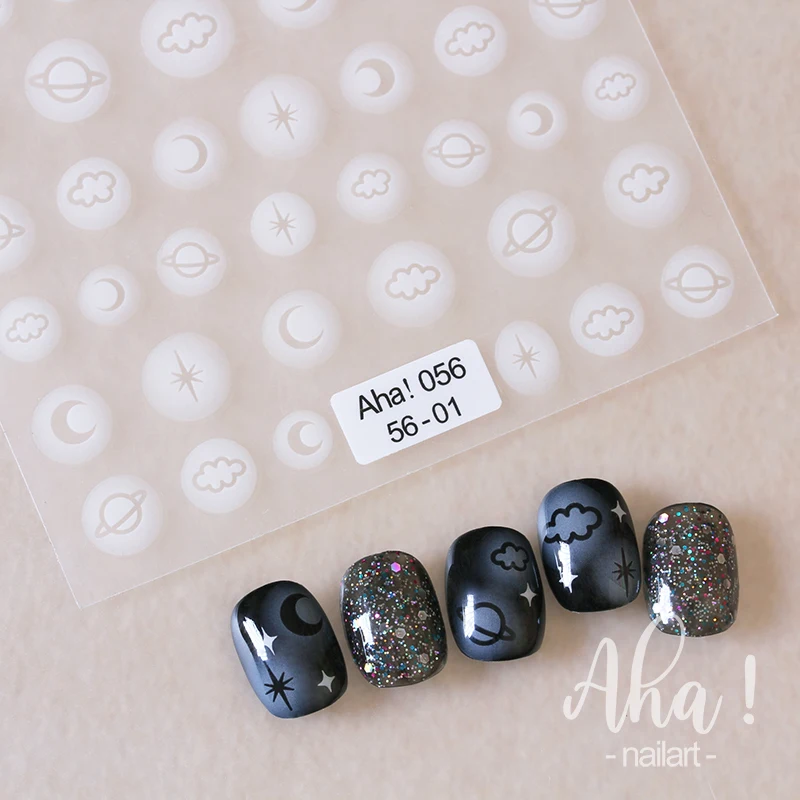Bronzing Nail Stickers White Black Moon Star Rose Ribbon Slider Press on Nails 3D Decoration Decals Aha Series Manicure Accesory
Bronzing Nail Stickers White Black Moon Star Rose Ribbon Slider Press on Nails 3D Decoration Decals Aha Series Manicure Accesory