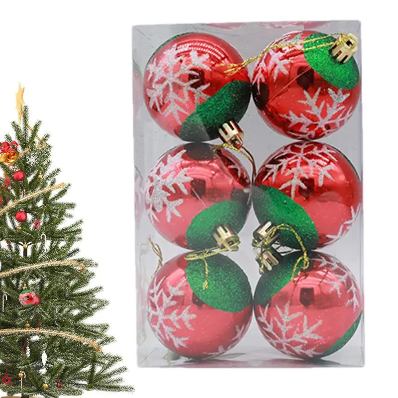 Christmas Ball Ornaments 6 Pcs Painted Christmas Balls Decoration Decorative Christmas Balls For Christmas Tree Holiday Wreath
Christmas Ball Ornaments 6 Pcs Painted Christmas Balls Decoration Decorative Christmas Balls For Christmas Tree Holiday Wreath