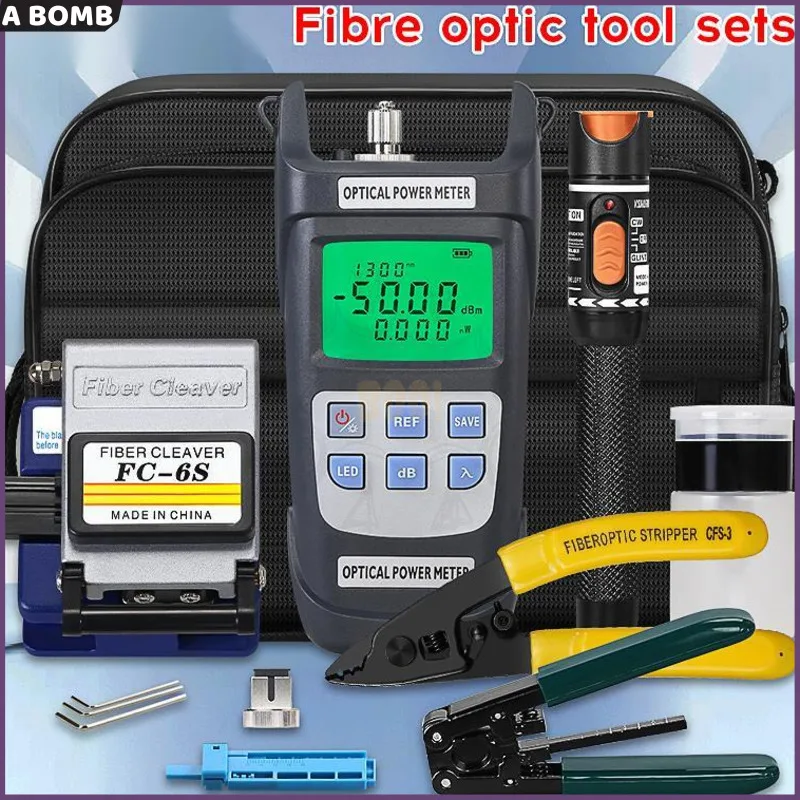 Free Shipping FTTH Fiber Optic Tool Kits With FC-6S Fiber Cleaver -50~+26dBm Optical Power Meter Visual Fault Locator 10mw
Free Shipping FTTH Fiber Optic Tool Kits With FC-6S Fiber Cleaver -50~+26dBm Optical Power Meter Visual Fault Locator 10mw