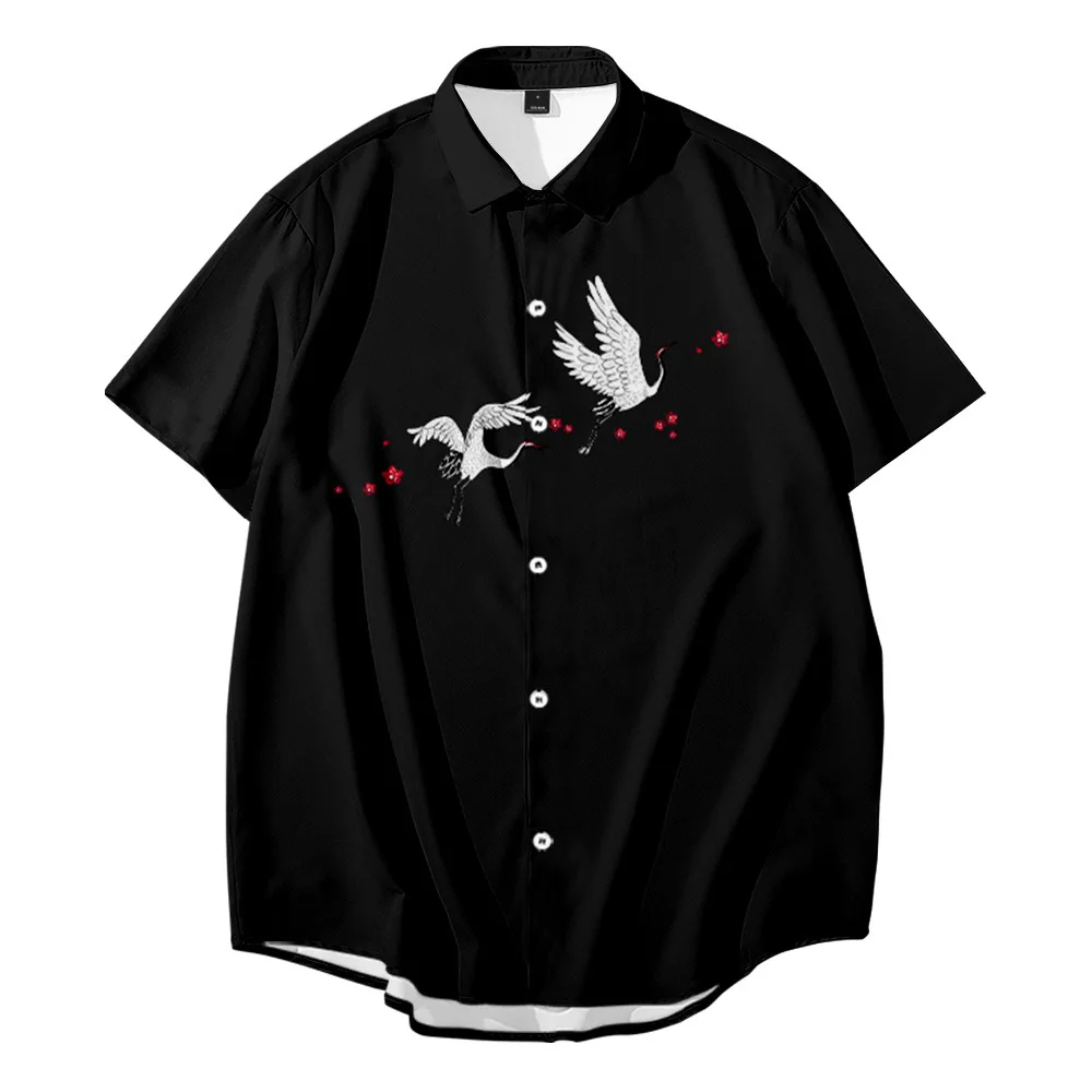 Men's shirt Y2k hombre crane pattern 3D print short shirt men's street Hawaii retro Harajuku men's shirt
Men's shirt Y2k hombre crane pattern 3D print short shirt men's street Hawaii retro Harajuku men's shirt