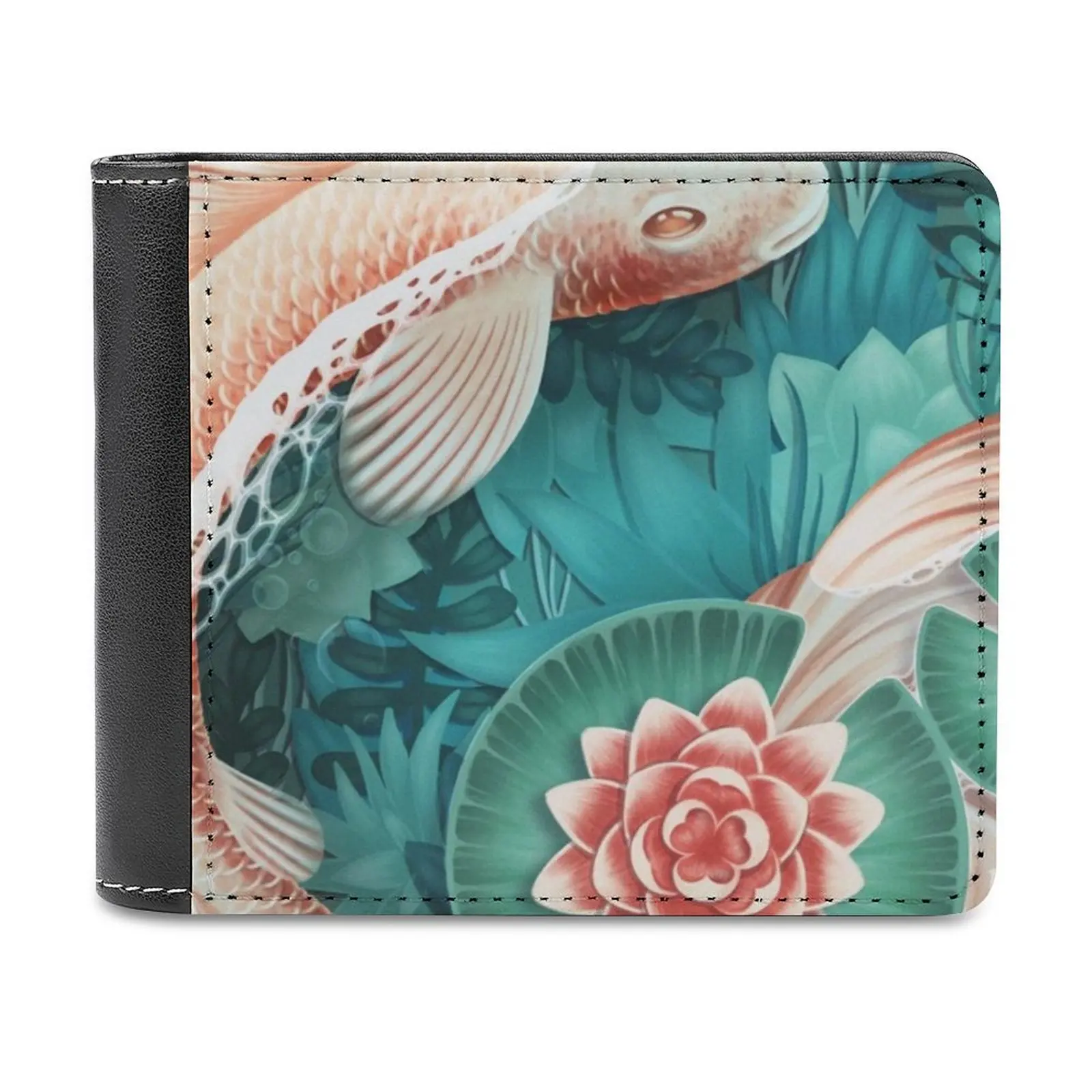 Fish New Men Wallets Pu Leather Men Purse High Quality Male Wallet Fish Nenuphar Flower Water Lake Blue Personalized Wallet
Fish New Men Wallets Pu Leather Men Purse High Quality Male Wallet Fish Nenuphar Flower Water Lake Blue Personalized Wallet