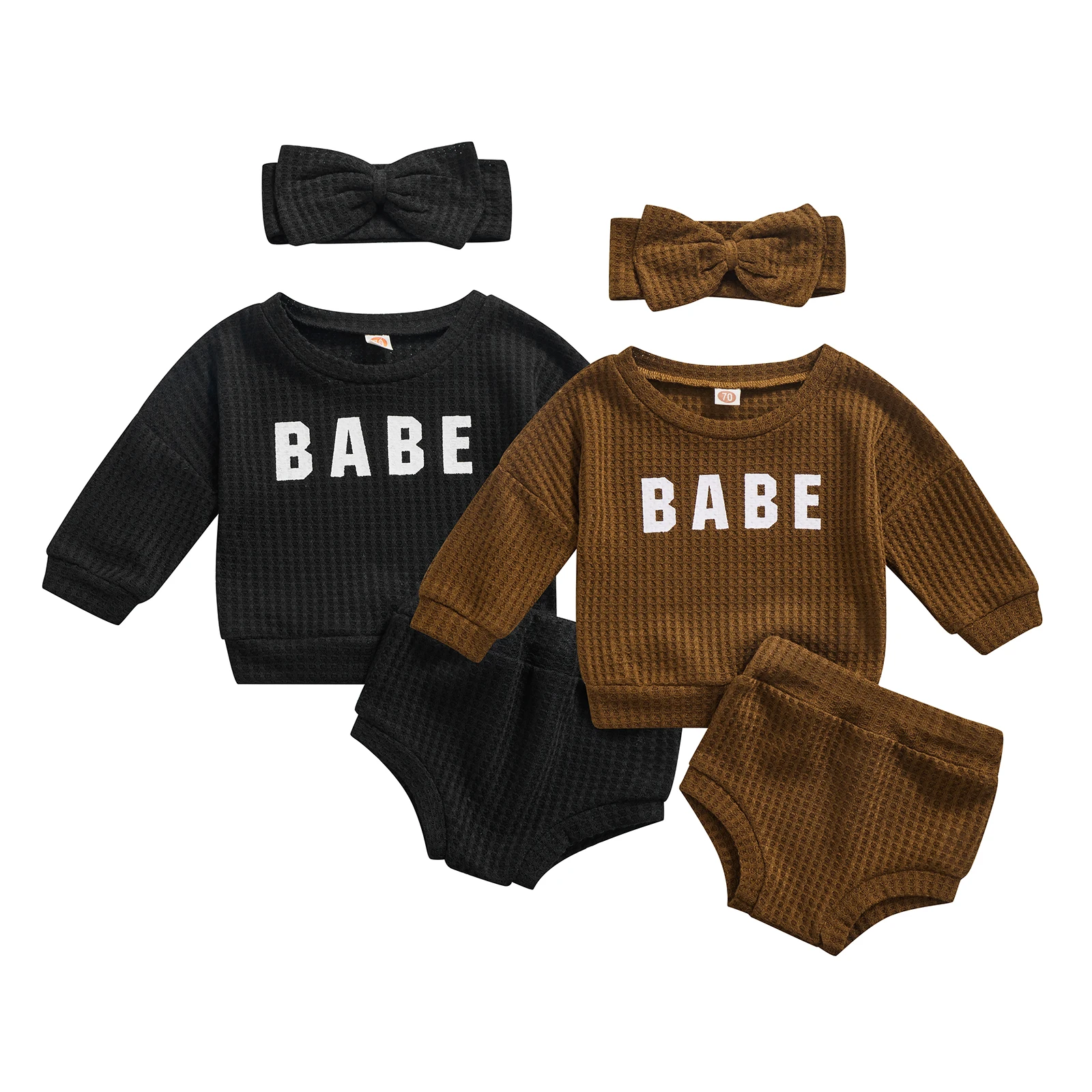 Toddler Baby Girls Clothes Letter Print Round Neck Long Sleeve Tops and Elastic Casual Shorts Headband Set
Toddler Baby Girls Clothes Letter Print Round Neck Long Sleeve Tops and Elastic Casual Shorts Headband Set