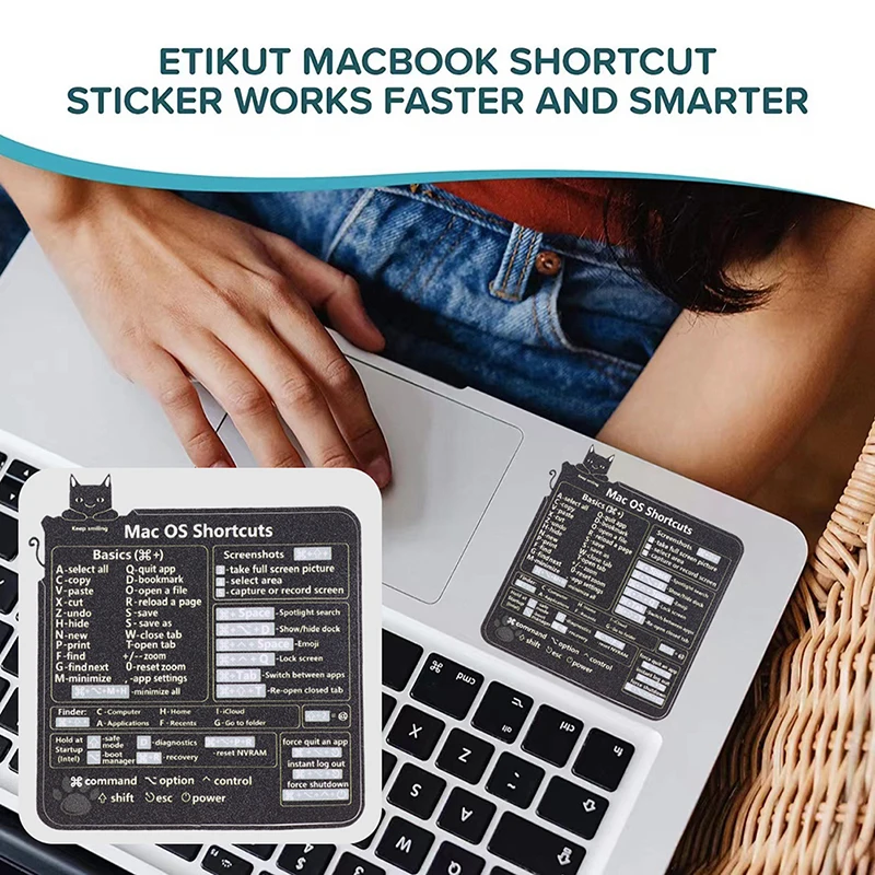 Mac OS Reference Keyboard Computer Shortcut Sticker Adhesive Removable Stickers For Quick Reference Keyboard Guide Black
Mac OS Reference Keyboard Computer Shortcut Sticker Adhesive Removable Stickers For Quick Reference Keyboard Guide Black