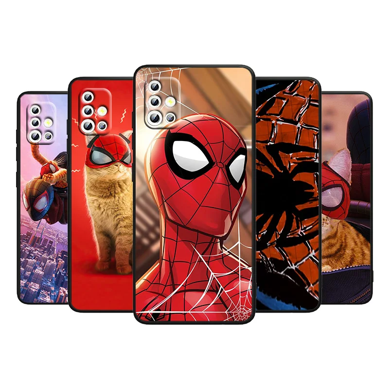 Spiderman Cute cat For Samsung Galaxy A91 A73 A72 A71 A53 A52 A51 A42 A33 A32 A23 A22 A21S A13 A12 Black Phone Case
Spiderman Cute cat For Samsung Galaxy A91 A73 A72 A71 A53 A52 A51 A42 A33 A32 A23 A22 A21S A13 A12 Black Phone Case