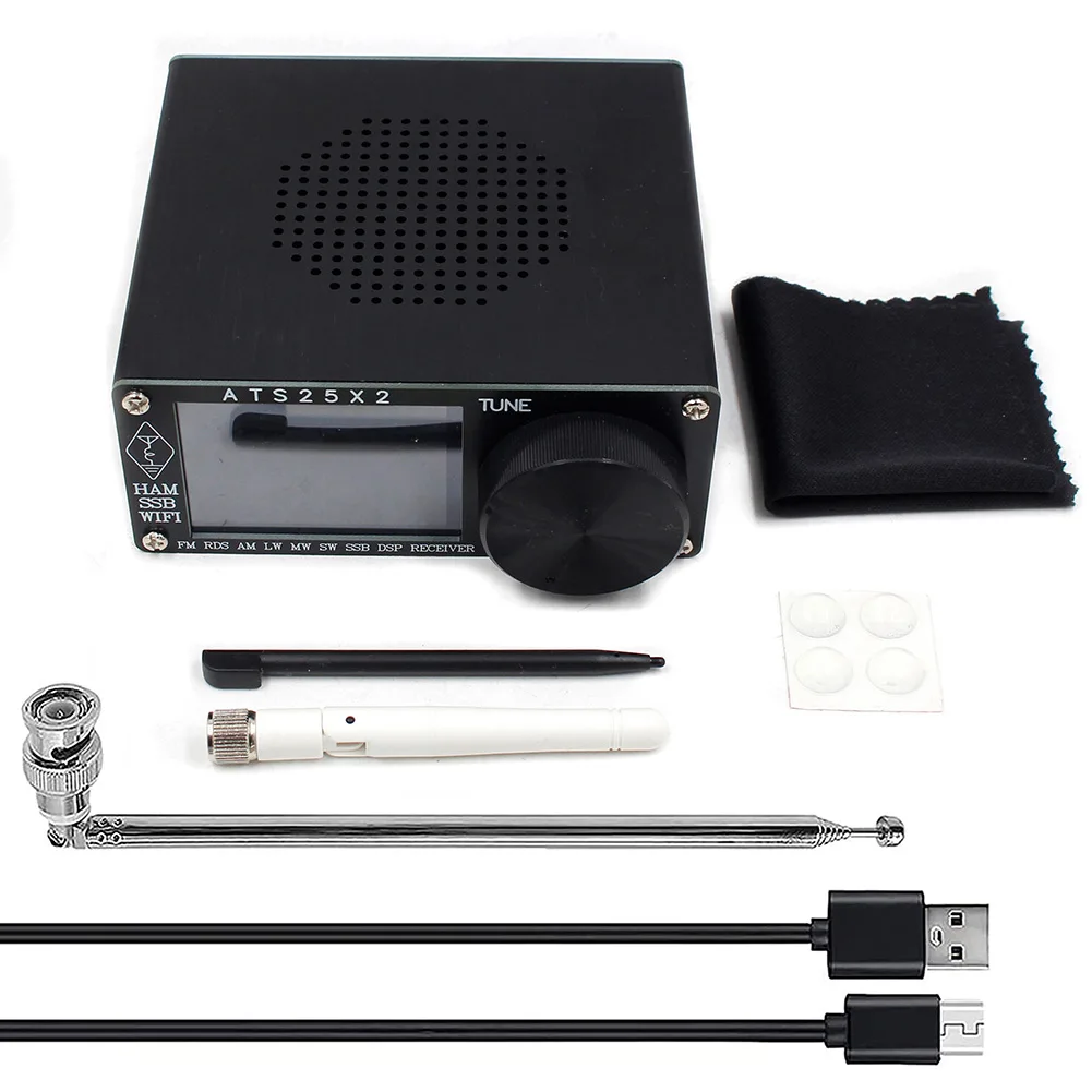 Hot Sale DSP Receiver Radio Receiver 11.1 * 10.2 * 4.7cm Accessories Aluminum Alloy BNC Interface Backlight Off
Hot Sale DSP Receiver Radio Receiver 11.1 * 10.2 * 4.7cm Accessories Aluminum Alloy BNC Interface Backlight Off