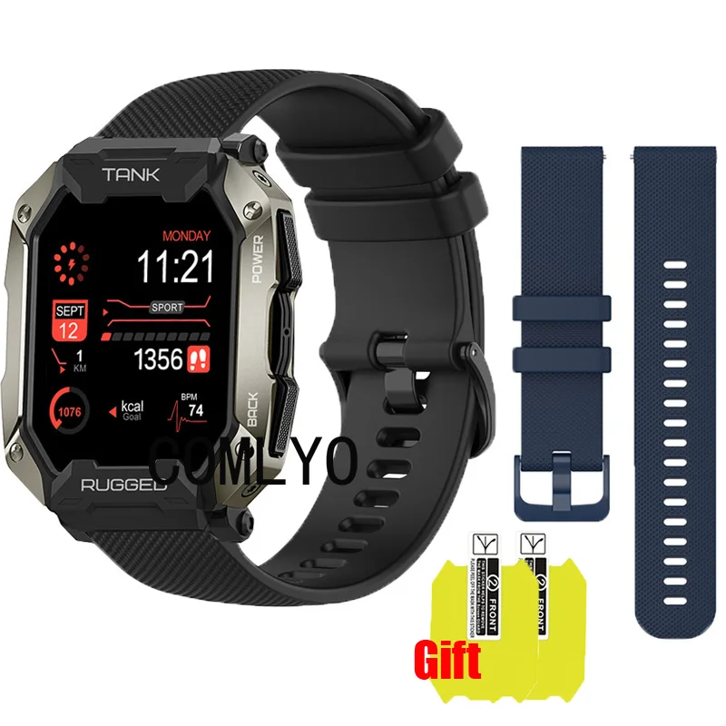 BAND For KOSPET TANK M1 PRO Strap Silicone Smart Watch Band Soft Belt Bracelet Screen protector film
BAND For KOSPET TANK M1 PRO Strap Silicone Smart Watch Band Soft Belt Bracelet Screen protector film