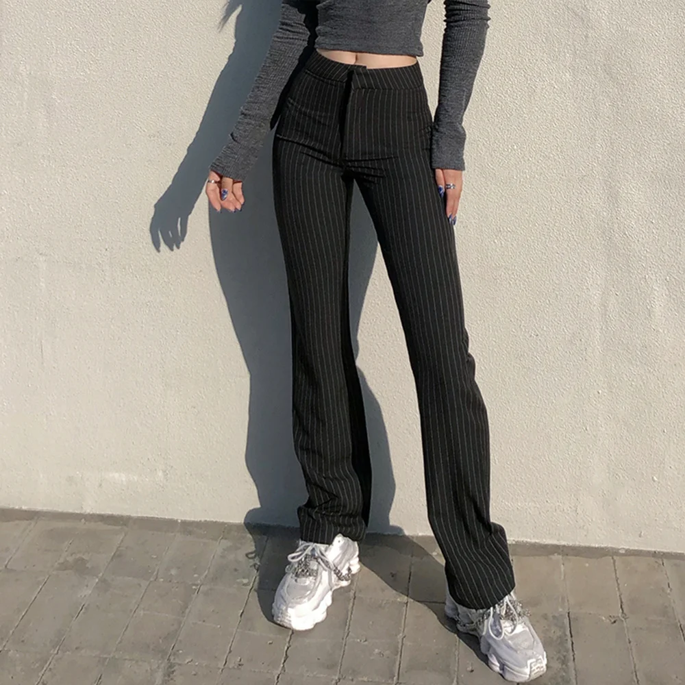 Spring professional suit high waist women pants fashion straight suit office new pants for women elegant black casual trouse
Spring professional suit high waist women pants fashion straight suit office new pants for women elegant black casual trouse
