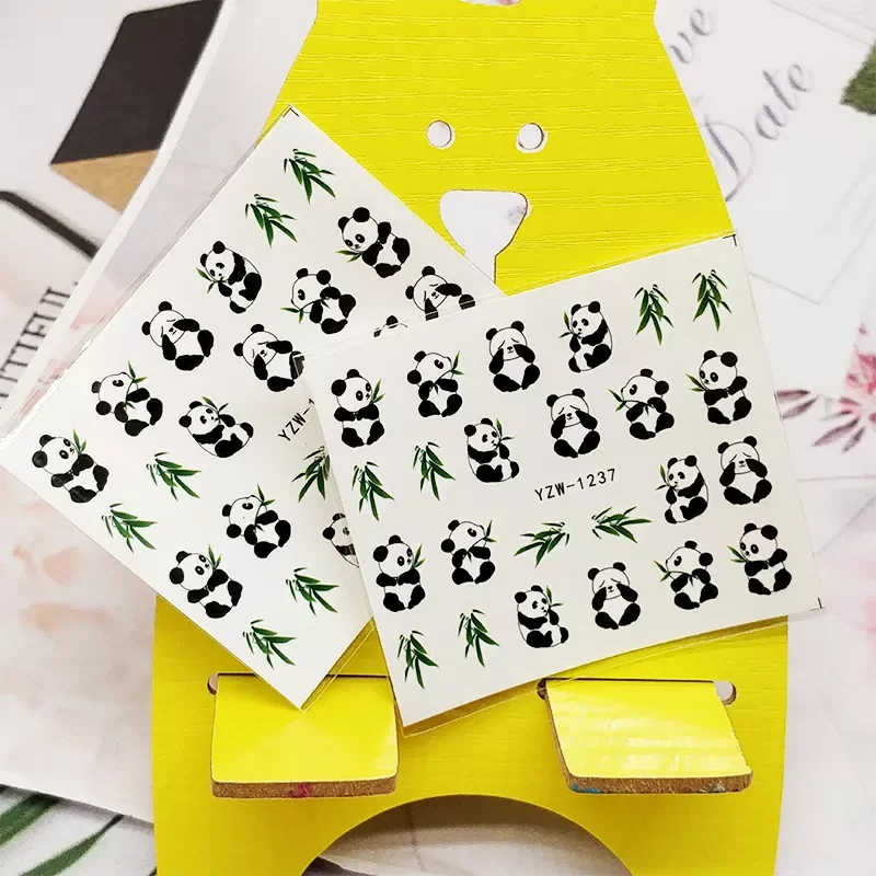 NEW Stickers for Nails Cute Panda Leaf Design Nail Art Decorations Manicure Decor Watercolor Nail Decal Stickers Accessoires
NEW Stickers for Nails Cute Panda Leaf Design Nail Art Decorations Manicure Decor Watercolor Nail Decal Stickers Accessoires