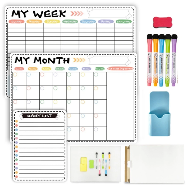 Magnetic Weekly Monthly Planner Calendar Table Dry Erase Whiteboard Schedules Fridge Sticker Message Board
Magnetic Weekly Monthly Planner Calendar Table Dry Erase Whiteboard Schedules Fridge Sticker Message Board