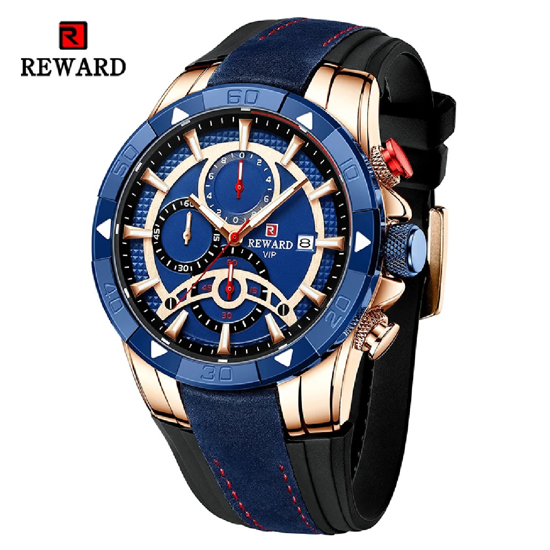 REWARD Men's Quartz Watch Business Wristwatch Sport Casual Waterproof Wrist Watch Leather Band Luxury Gift for him
REWARD Men's Quartz Watch Business Wristwatch Sport Casual Waterproof Wrist Watch Leather Band Luxury Gift for him