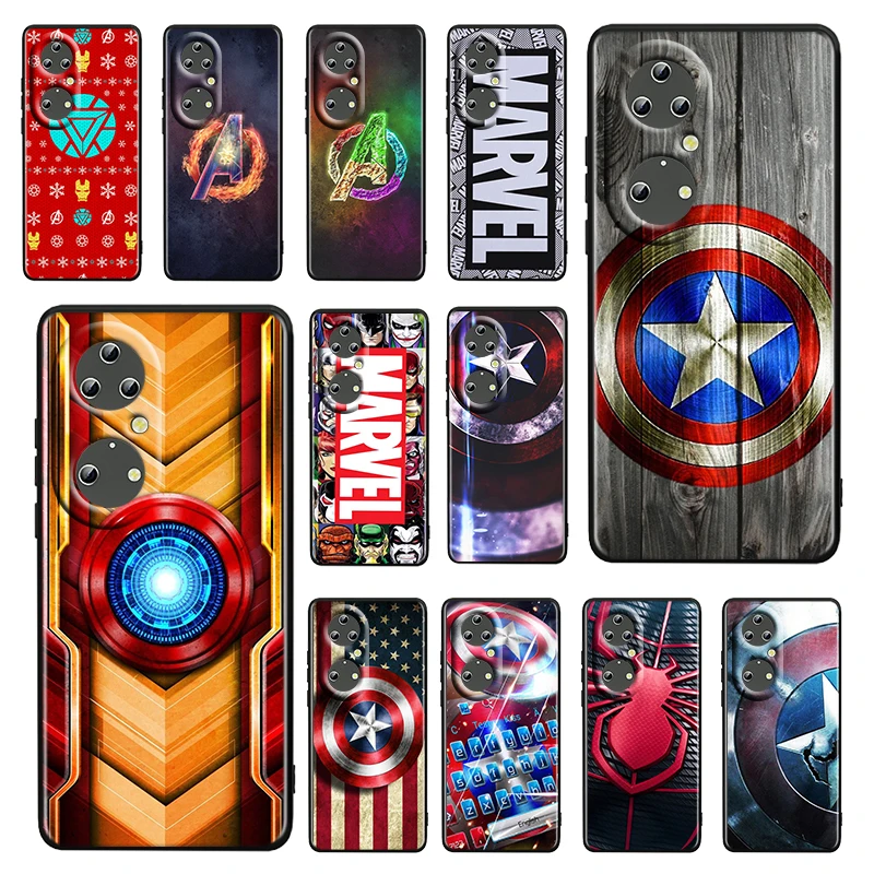 Marvel Cartoon Drawings For Huawei P50 P20 P30 P40 P10 Pro Lite E Plus P9 Lite Mini Silicone Soft Black Phone Case Cover Fundas
Marvel Cartoon Drawings For Huawei P50 P20 P30 P40 P10 Pro Lite E Plus P9 Lite Mini Silicone Soft Black Phone Case Cover Fundas