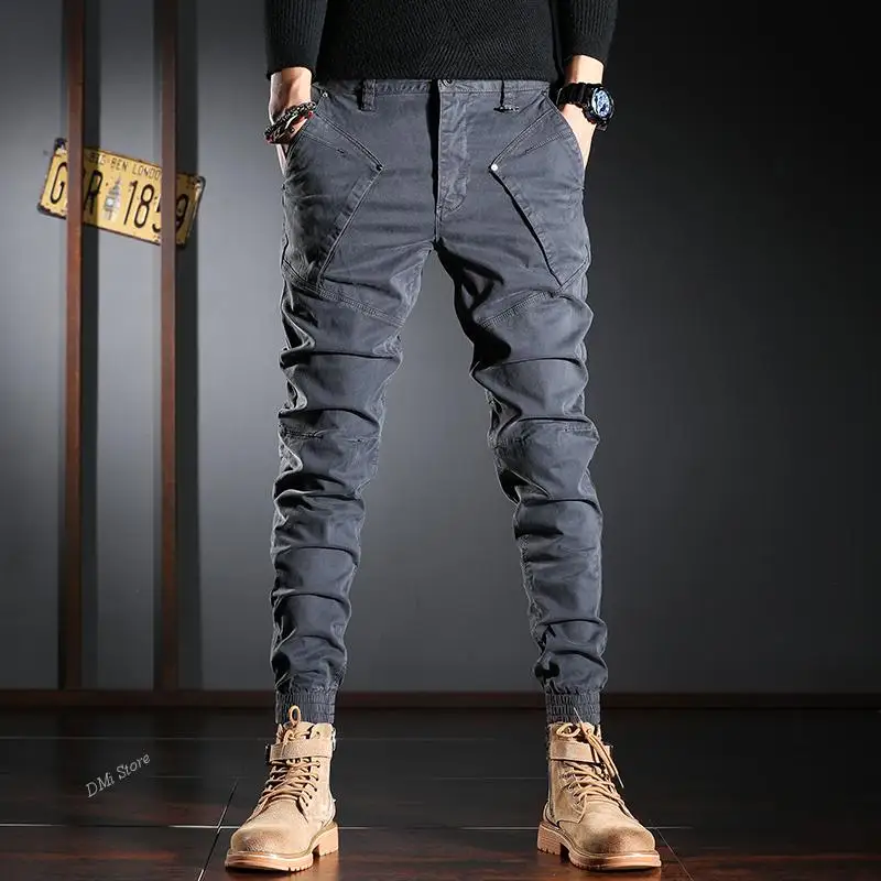 DIMI Hip Hop Joggers Harem Trousers Designer Fashion Men Jeans High Quality Spliced Patchwork Casual Cargo Pants Streetwear
DIMI Hip Hop Joggers Harem Trousers Designer Fashion Men Jeans High Quality Spliced Patchwork Casual Cargo Pants Streetwear
