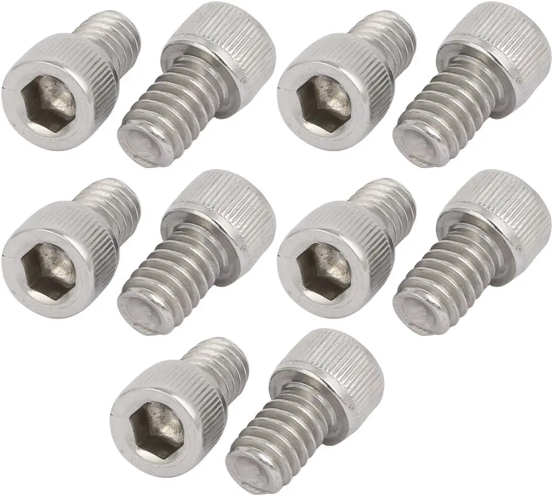 Keszoox 1/4-inch-20 x 3/8-inch 304 Stainless Steel Full Thread Hex Socket Head Cap Screws 10pcs
Keszoox 1/4-inch-20 x 3/8-inch 304 Stainless Steel Full Thread Hex Socket Head Cap Screws 10pcs