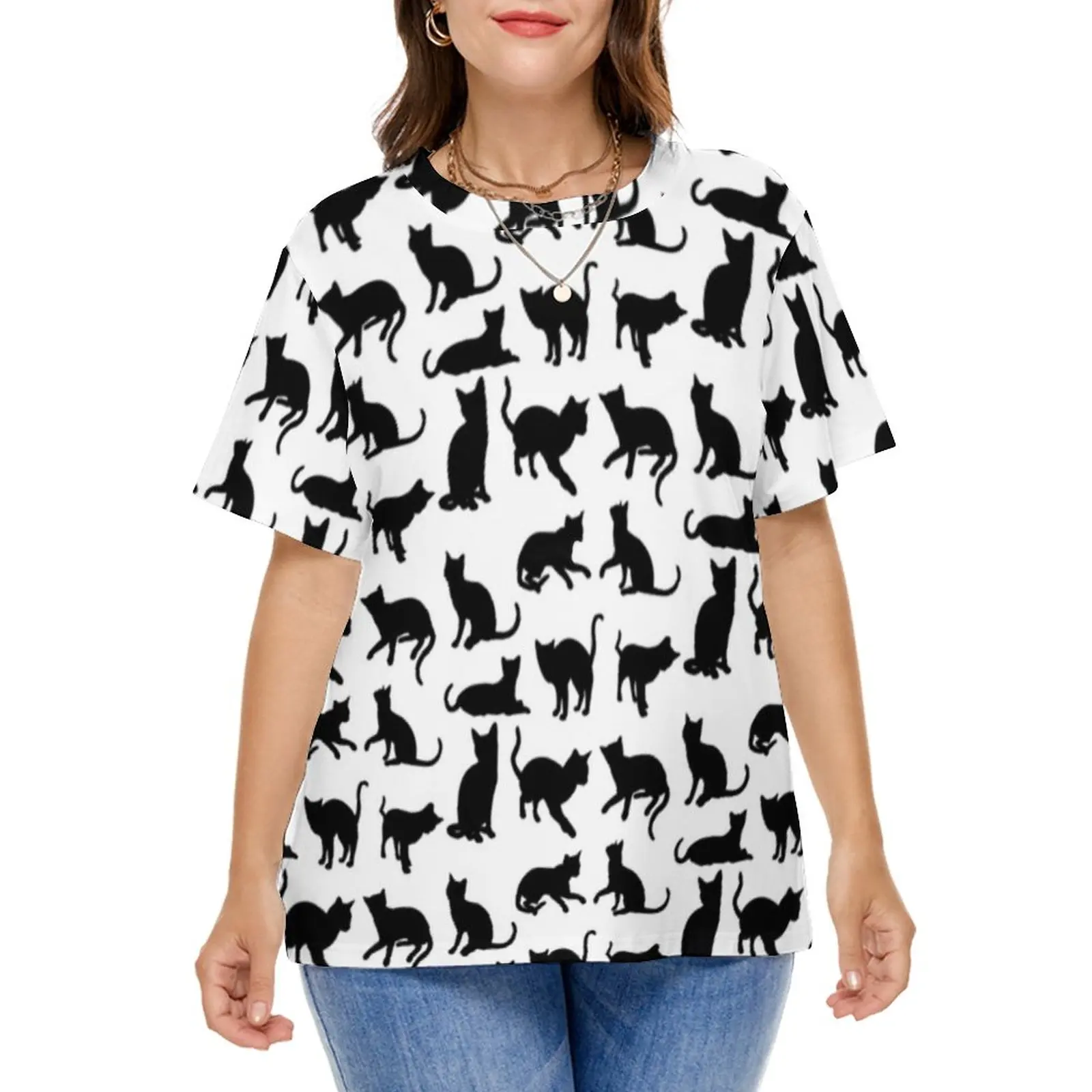 Black Cat T Shirt Cute Cuddly Kittens Cool T Shirts Short Sleeve Street Style Tshirt Summer Graphic Tops Plus Size 7XL 8XL
Black Cat T Shirt Cute Cuddly Kittens Cool T Shirts Short Sleeve Street Style Tshirt Summer Graphic Tops Plus Size 7XL 8XL