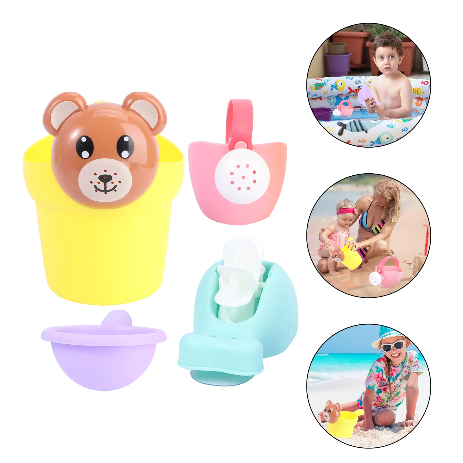 4 шт., детские пляжные игрушки
4 шт., детские пляжные игрушки