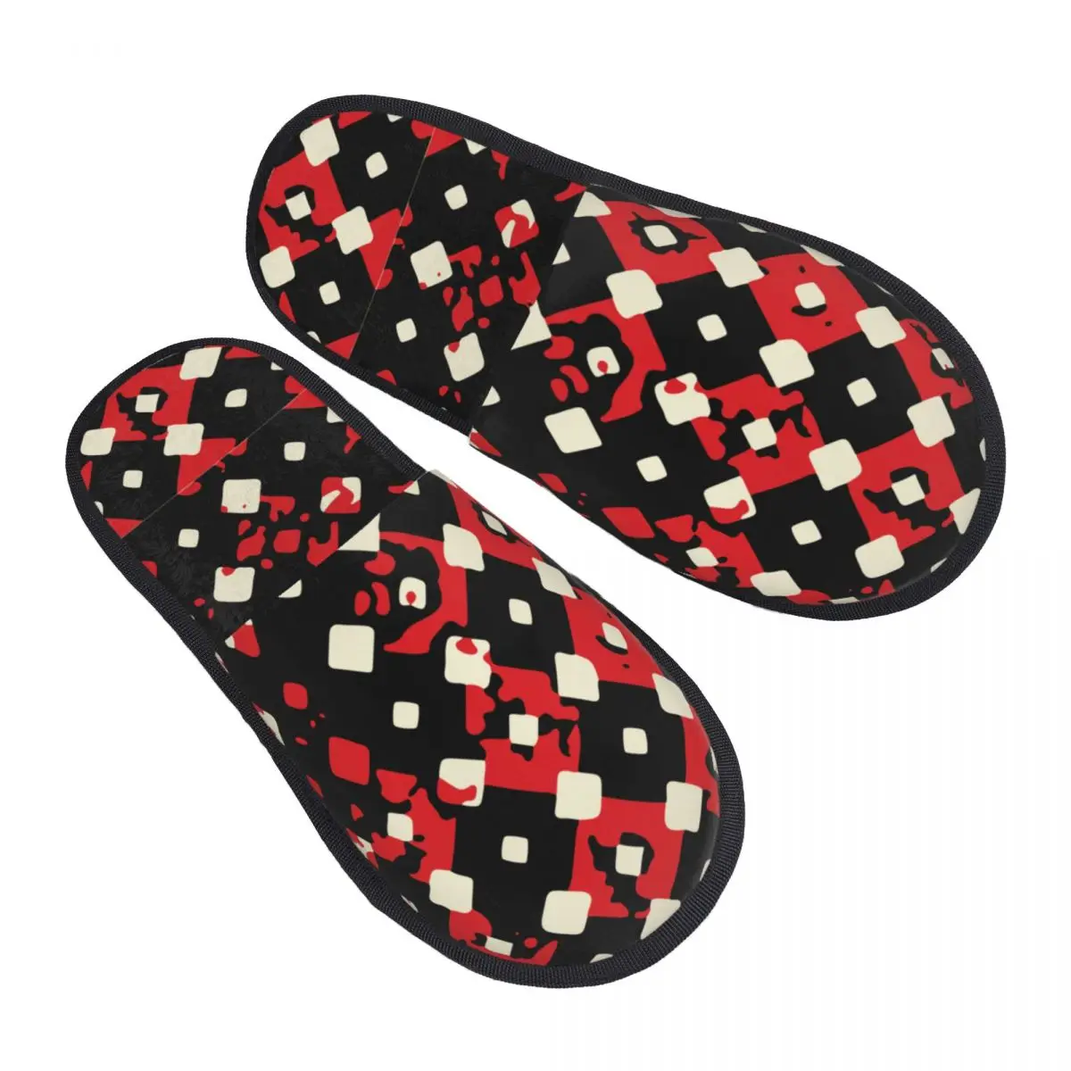 Winter Women Men Non-Slip Flat Slippers Black And Red Pattern Indoor Fur Soft Warm Shoes
Winter Women Men Non-Slip Flat Slippers Black And Red Pattern Indoor Fur Soft Warm Shoes