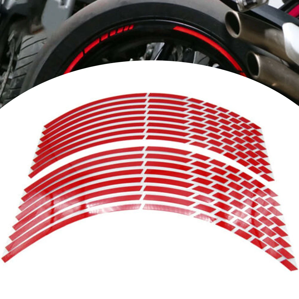 16 PCs 18" Strips Motorcycle Car Wheel Tire Stickers Reflective Rim Tape Motorbike Auto Decals Exterior Stickers
16 PCs 18" Strips Motorcycle Car Wheel Tire Stickers Reflective Rim Tape Motorbike Auto Decals Exterior Stickers