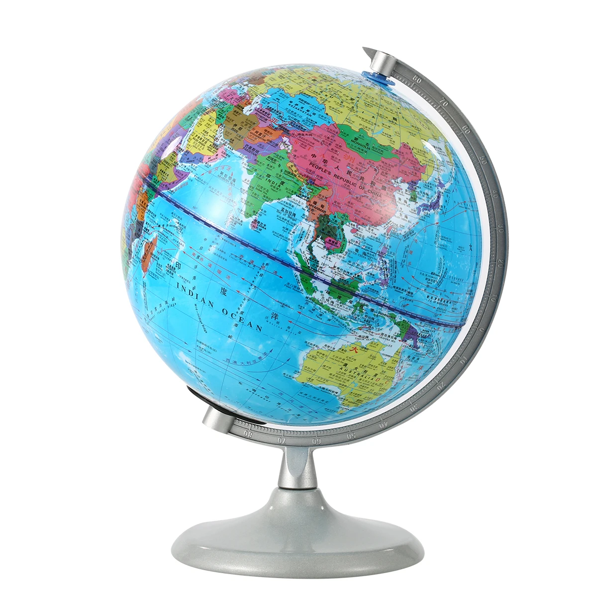 20cm World Globe with Night Light, Standing Educational Geographic Globe with Boundaries City Locations
20cm World Globe with Night Light, Standing Educational Geographic Globe with Boundaries City Locations