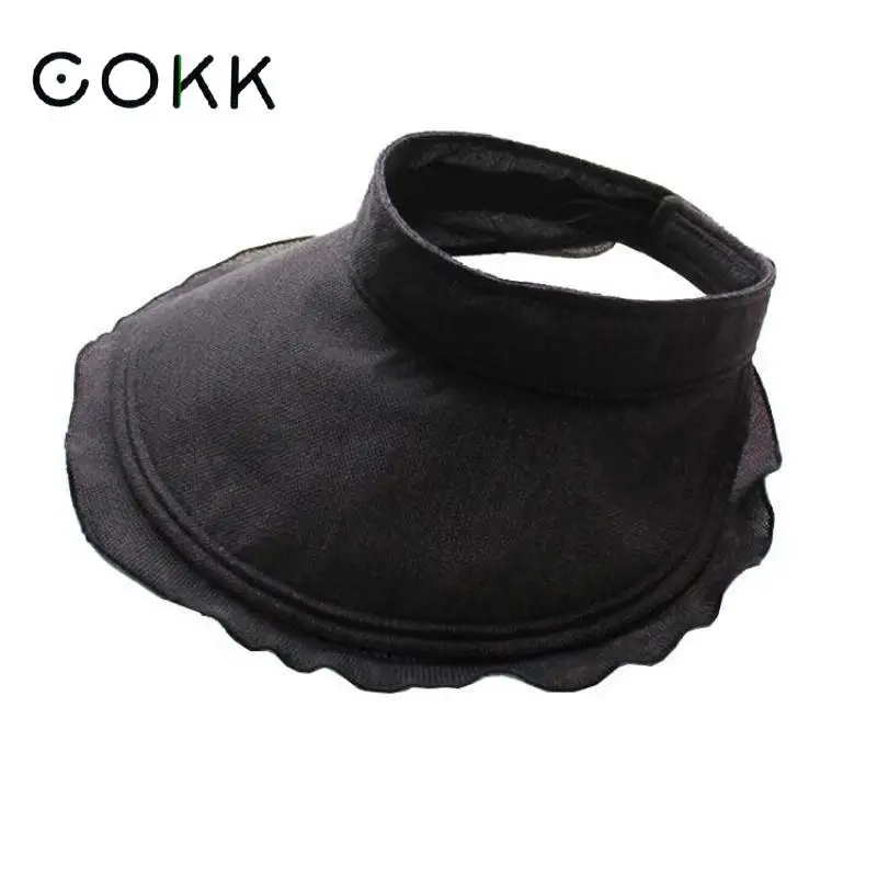 COKK Summer Hats For Women Folding Empty Top Sunscreen Shading Sun Hat Female UV Protect Beach Hat Visor Chapeau Femme Casual
COKK Summer Hats For Women Folding Empty Top Sunscreen Shading Sun Hat Female UV Protect Beach Hat Visor Chapeau Femme Casual