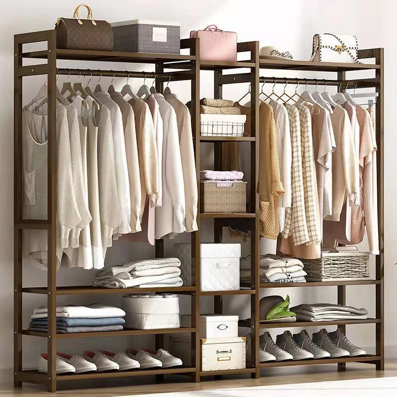 Coat Rack Clothes Hanger Floor Hanger Storage Bedroom Household Wood Clothing Garment Rack with Shelves Wardrobe Clothing Racks
Coat Rack Clothes Hanger Floor Hanger Storage Bedroom Household Wood Clothing Garment Rack with Shelves Wardrobe Clothing Racks
